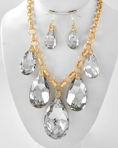 The Sit Down Crystal Necklace