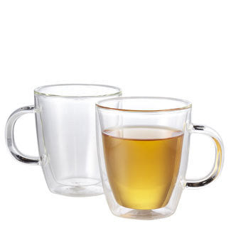 clear glass tea cups