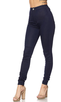 navy high waisted jeans