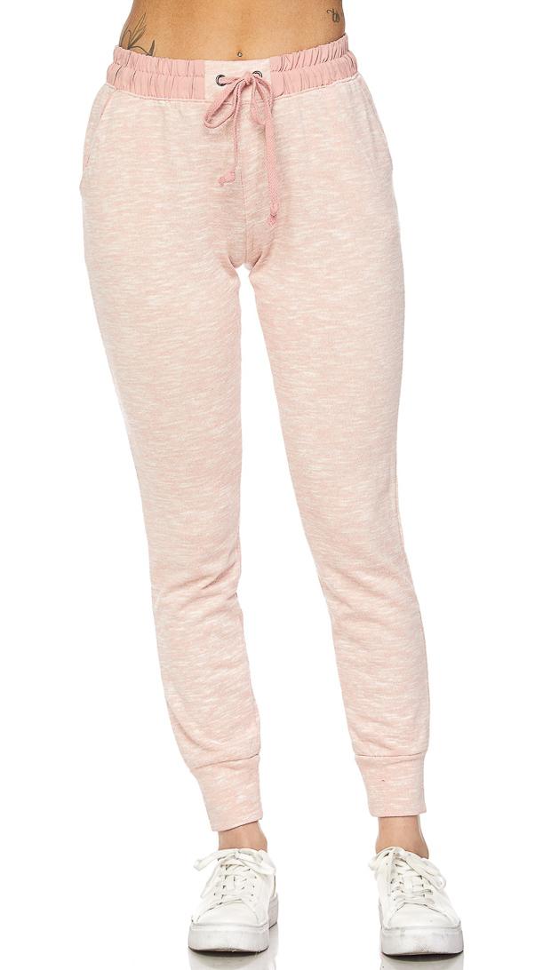 Comfy Banded Drawstring Jogger Pants in Pink – SohoGirl.com