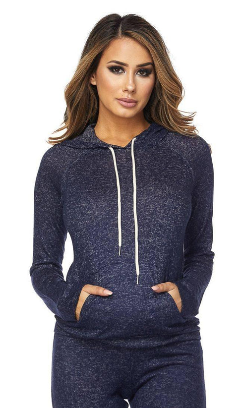 Lightweight Hoodie In Navy Blue