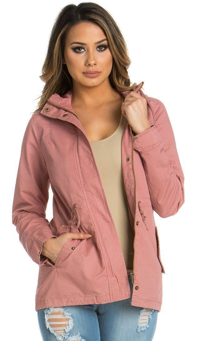 Blush Pink Hooded Parka Coat (S-3XL) – SohoGirl.com
