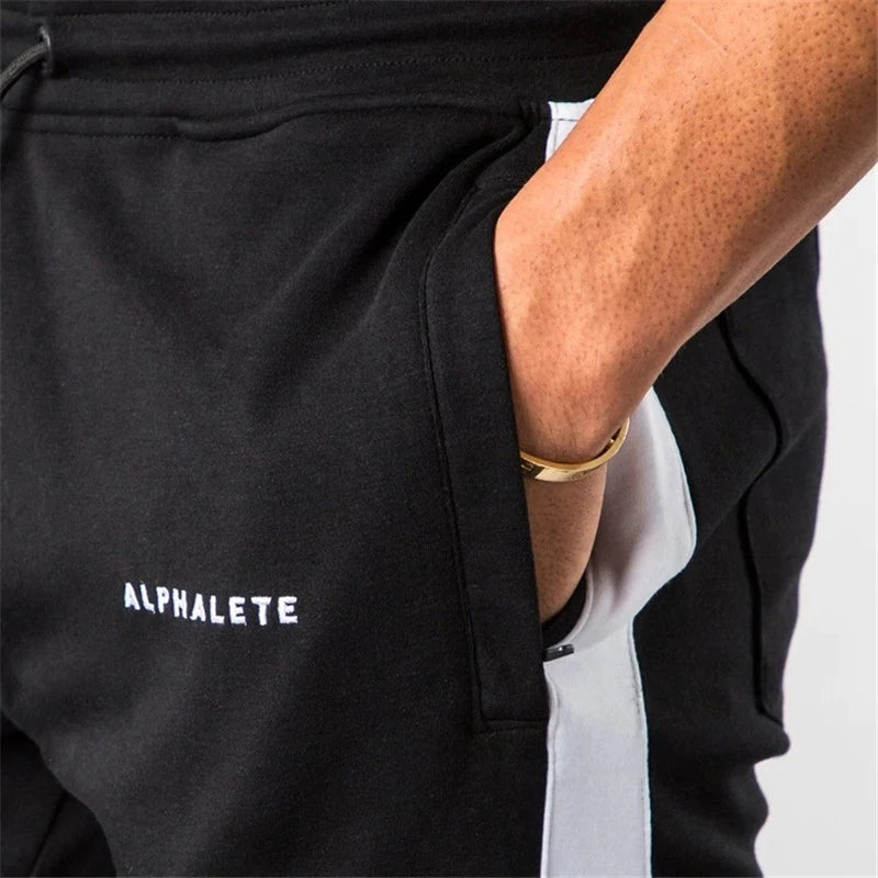 alphalete stripe joggers