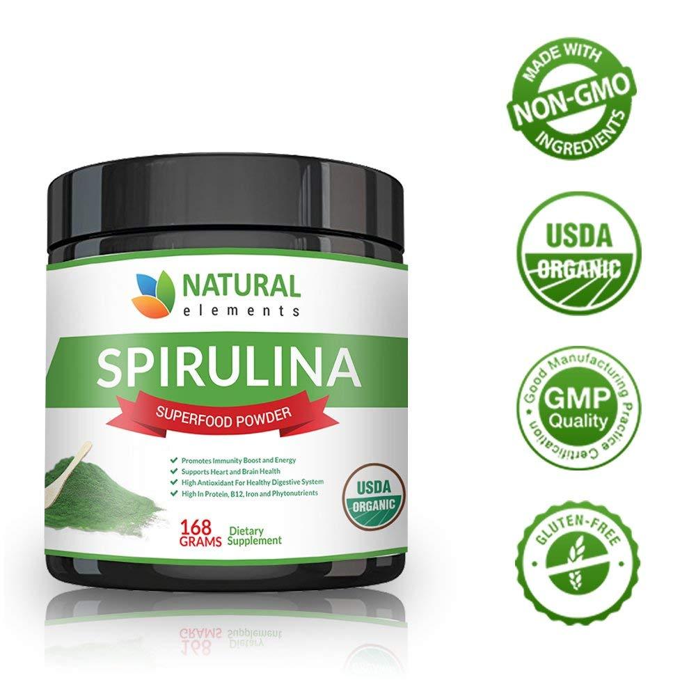 Raad eens studie de jouwe Organic Spirulina Powder - Natural-Elements-US