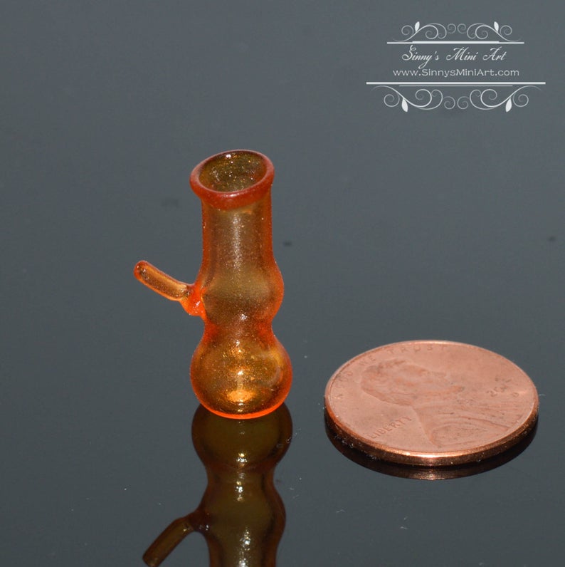 1:12 Miniature Glass Smoking Pipe / Bong – Sinny's Mini Art