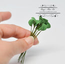 Set of 10 1:12 Dollhouse Miniature Green Leaves/ Miniature Garden BD E3105