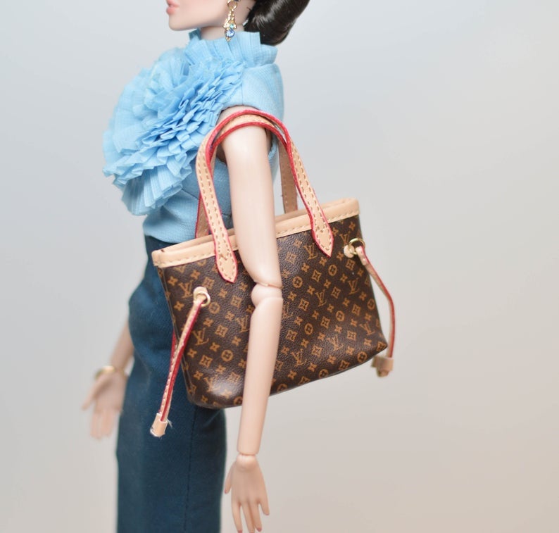 1:6 Miniature Doll Handbag/ Doll Purse Miniature luxury Bag MJ C42-1
