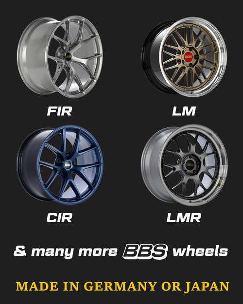 Mega Racer is a proud authorized dealer for BBS Wheels, Germany wheels, Technology through motorsport, BBS Wheels FIR, LM, CIR, LMR