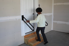 Handrail for garage steps