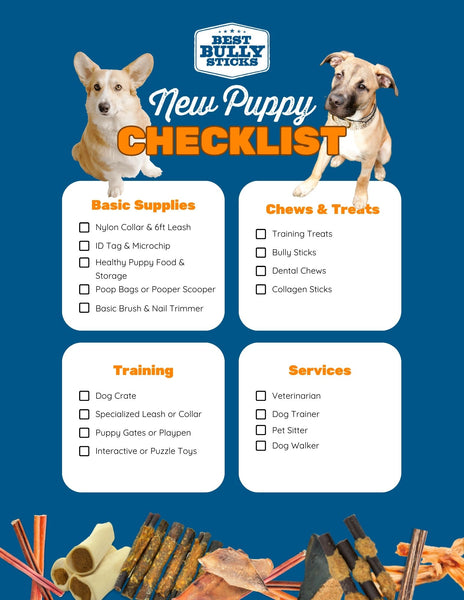 new puppy checklist