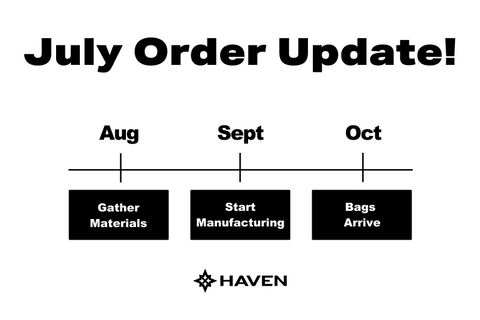 Haven Athletic July Order Updates