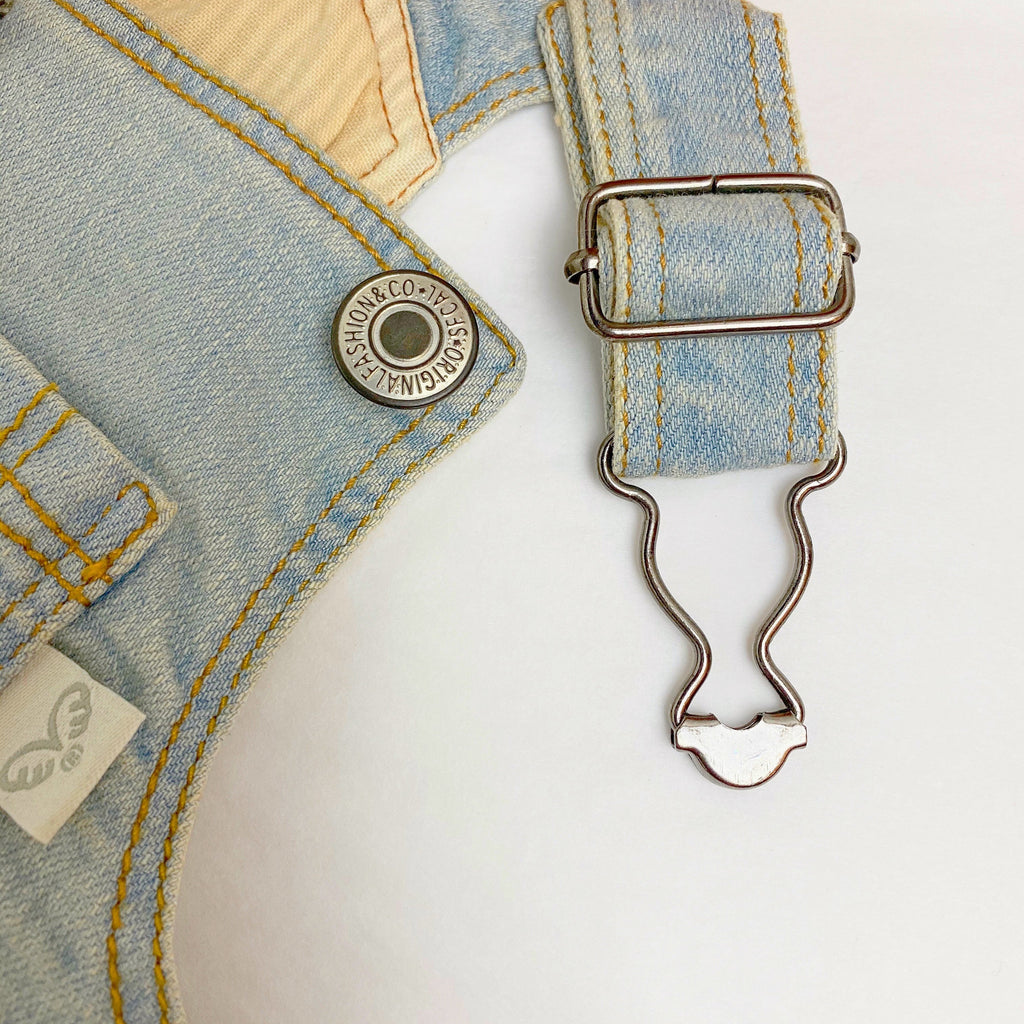 DAILY DENIM DOG OVERALLS / VINTAGE LIGHT BLUE – Miso and Friends