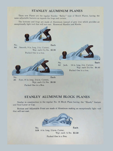 1932 STANLEY TOOLS ADVERTISING PRINT - REPRODUCTION – Ted Dawson Antique  Tools