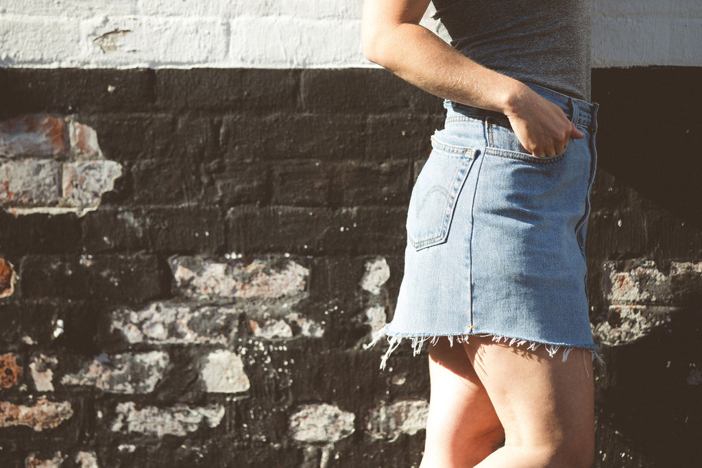 Custom Denim Mini Skirt - In-Studio Fitting – Sequel Jeans