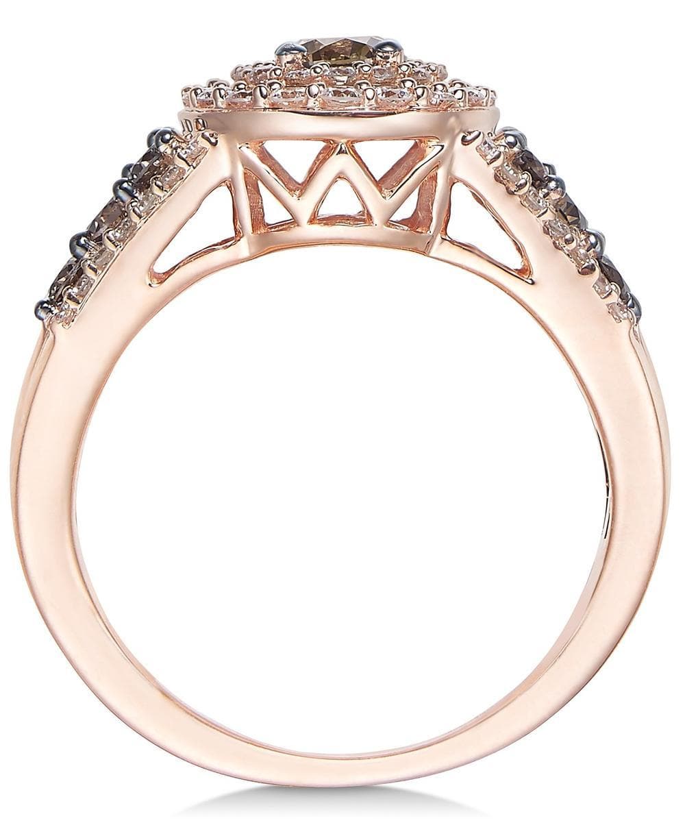 Le Vian Chocolatier® Chocolate Diamond And White Diamond Halo Ring (3/ –  Michaels Jewelers