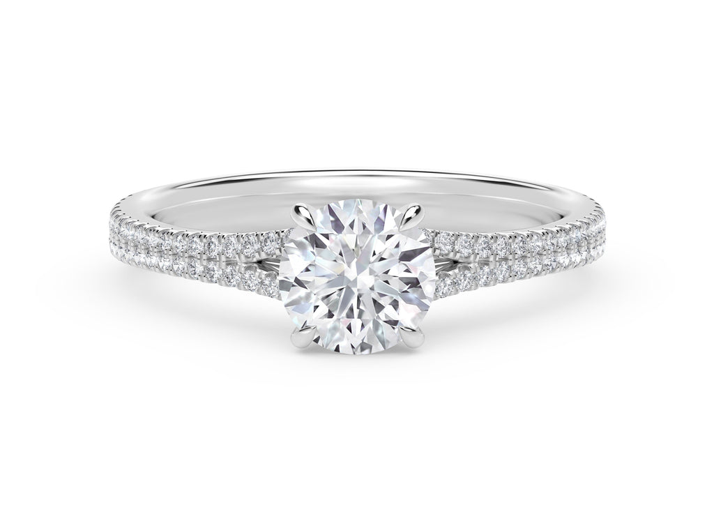 De Beers Forevermark Icon™ Setting Cushion Engagement Ring with