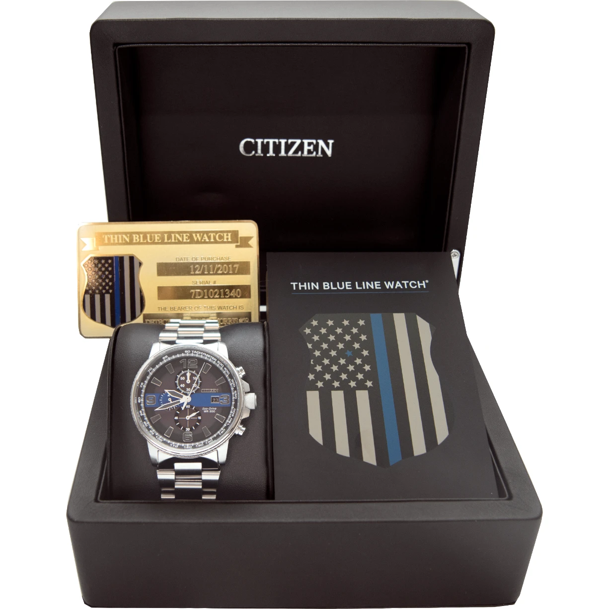 Men's Thin Blue Line Box Set Citizen Watch – Michaels Jewelers