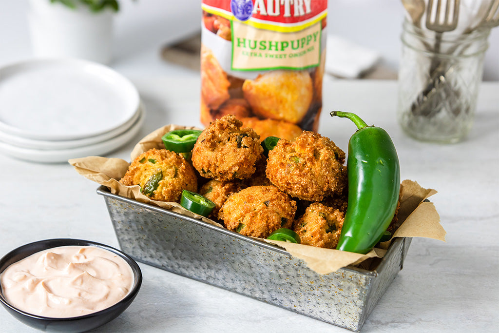Diskutere Grusom Sui Jalapeno Hushpuppies – House-Autry