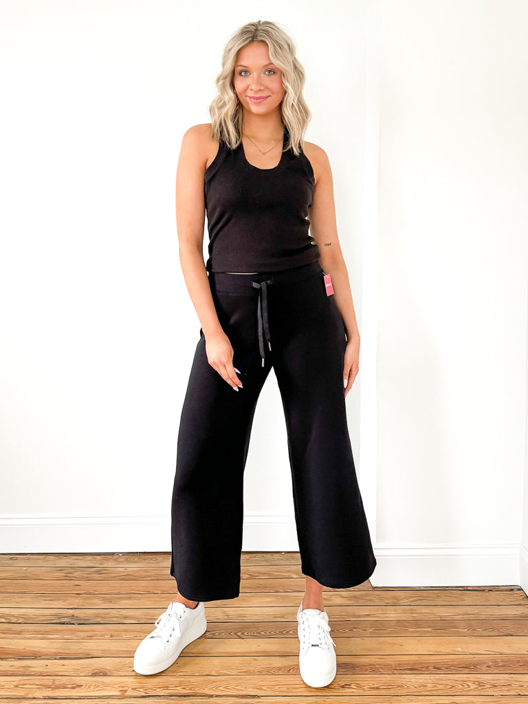 Spanx AirEssentials Wide Leg Pant In Black