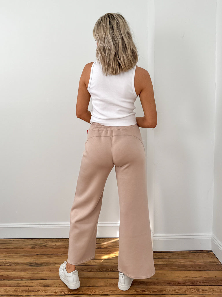 Spanx® AIRESSENTIALS WIDE LEG PANT IN BUTTERSCOTCH – Love Marlow