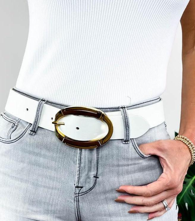 Amerie Belt - White