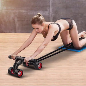 4-Wheel Abdominal Roller Muscle Trainer - owens-gym
