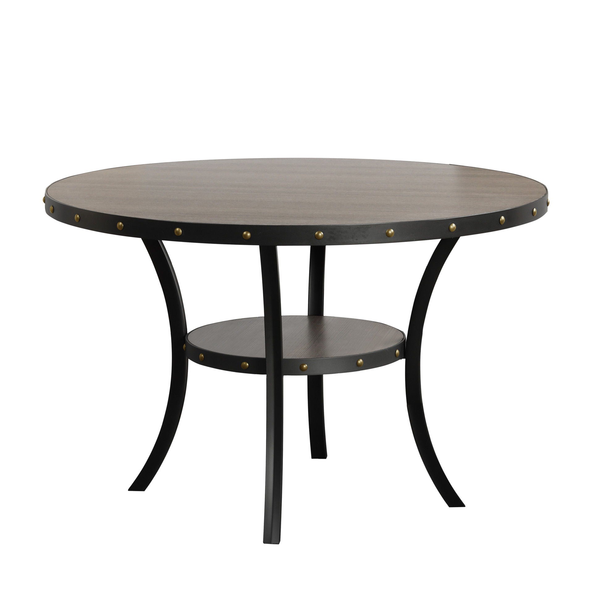 Gray Round Dining Table - Crispin