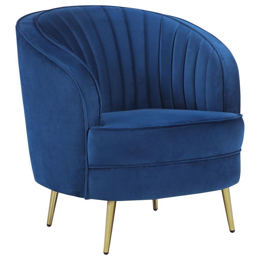 Sophia - Channel Tufted Upholstered Barrel-Shaped Accent Chair