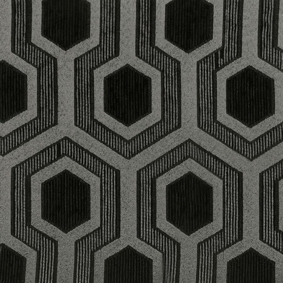 Jansen Upholstered Gray and Black Club Accent Chair
