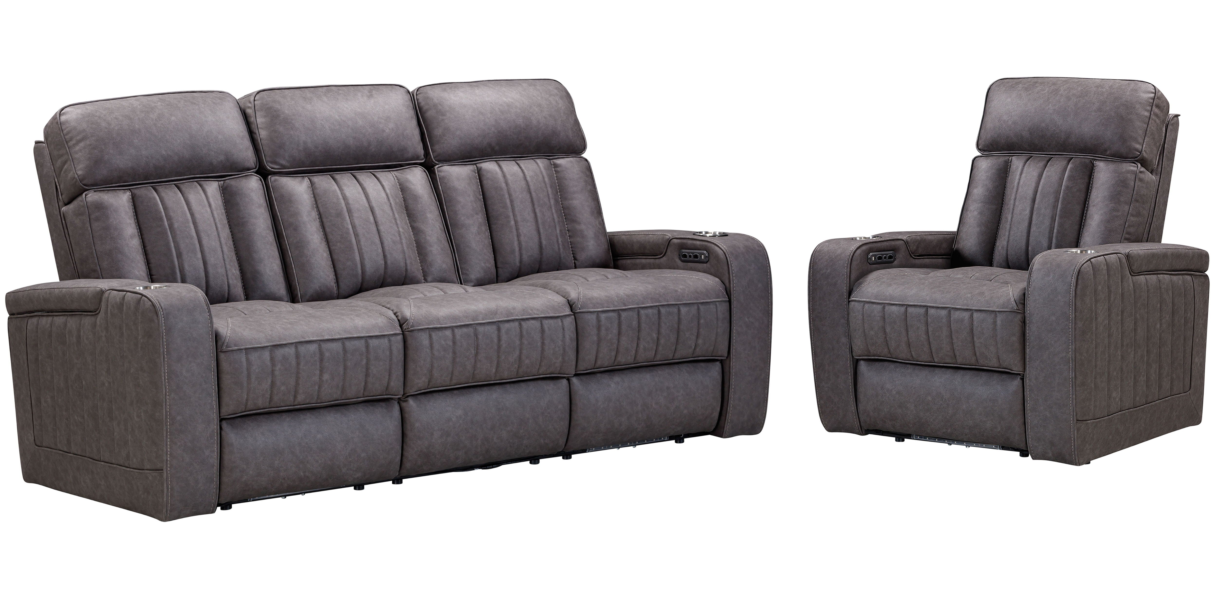 Equinox Power Reclining Sofa Set: Relax in Style and Comfort