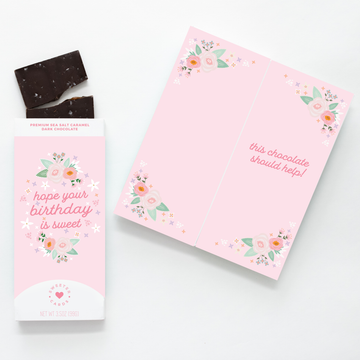 Sweeter Cards Chocolate Bar + Greeting Card in ONE! - Hope your Birthday is Sweet–chocolate bar and greeting card!
