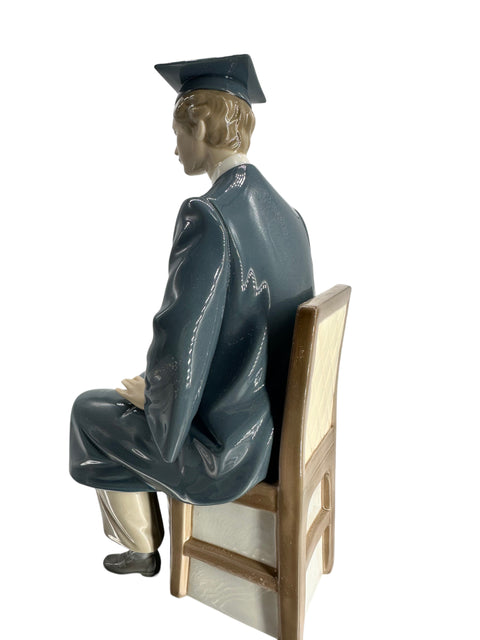 Retired Lladro Fine Porcelain Sculpture Figure Seated Gentleman For Sale at  1stDibs
