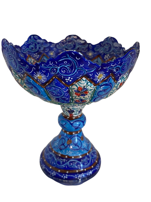 Minakari Persian Enamel Candy Bowl, Handcrafted ,3.75”-EZ Rugs & Art 