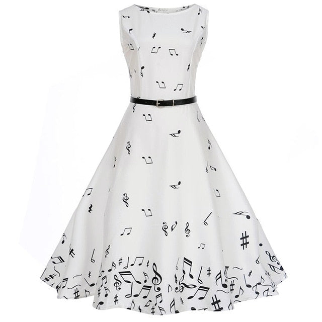 50s silhouette dress