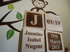 Personalised wooden blocks