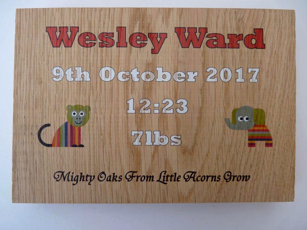 personalised wooden blocks baby