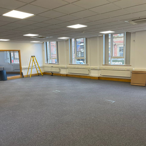 Empty office space, ready for office furniture installation, London