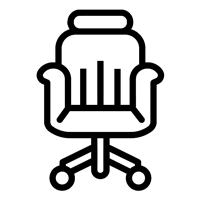 second hand executive office chair icon