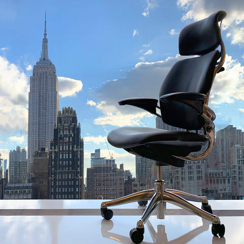 Humanscale freedom office chair on the background of London highrise