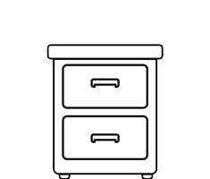 used desk pedestal icon
