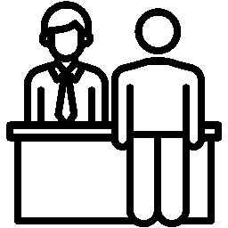 Used office reception furniture icon