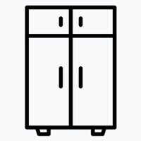 second hand office cupboard icon