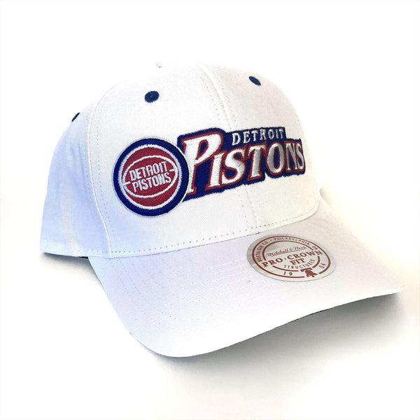 Detroit Pistons Off White Trucker Hat