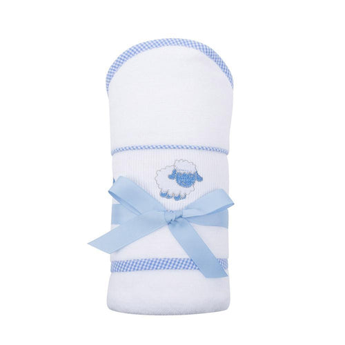 Blue Gingham Baby Hooded Towel – Mainstreet Collection Online