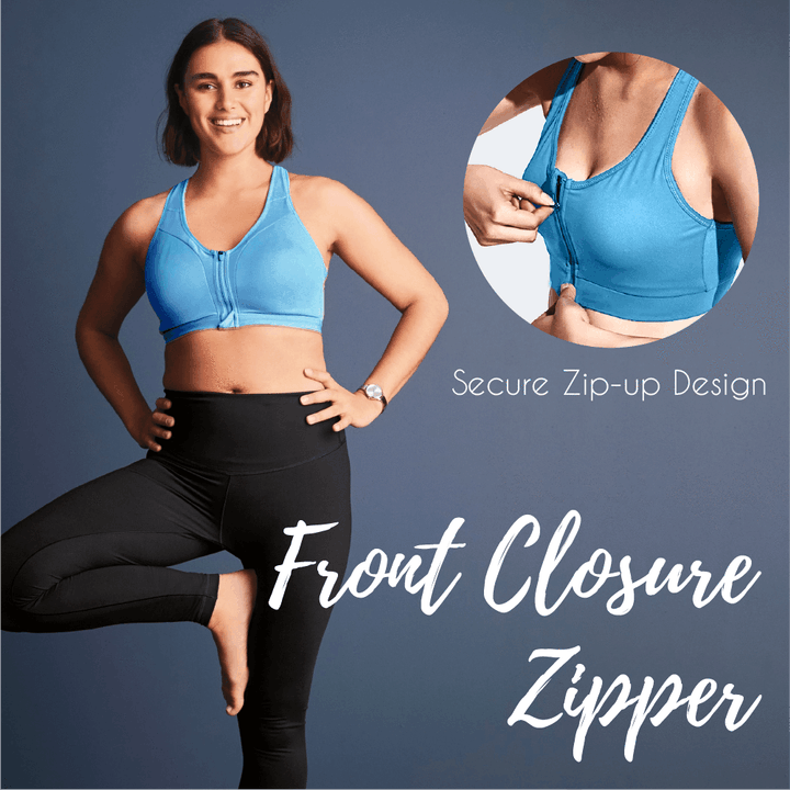 absolute zip sports bra