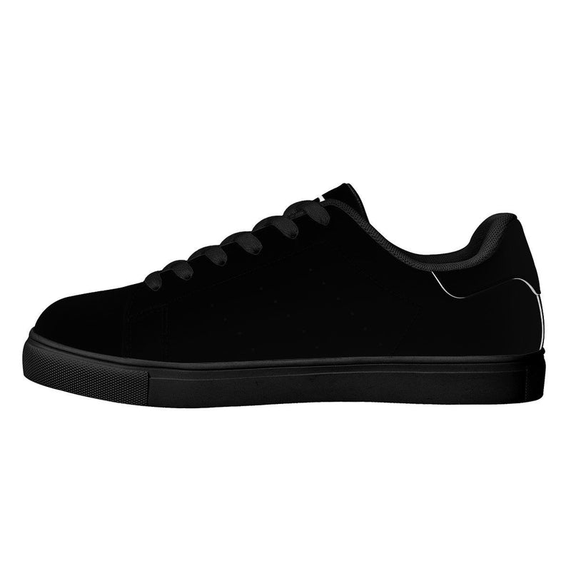 Olanquan Sneakers Black Low Top Leather Sneakers - Olanquan's Fashion Boutiques