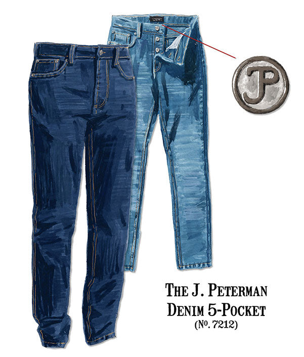  THE J. PETERMAN DENIM 5-PoCKET N0, 7212 