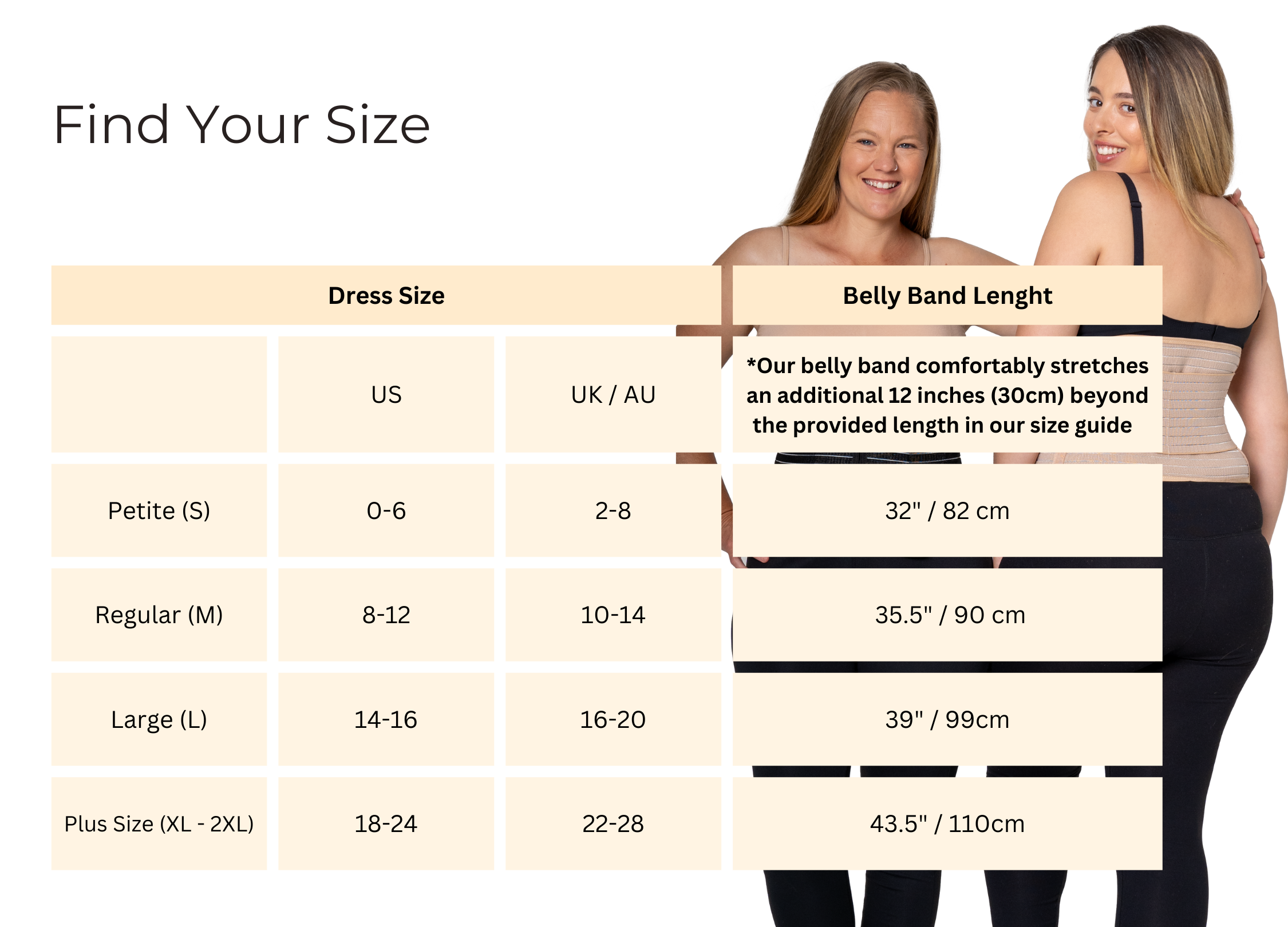 new-belly-band-size-guide – Mamma Bump™