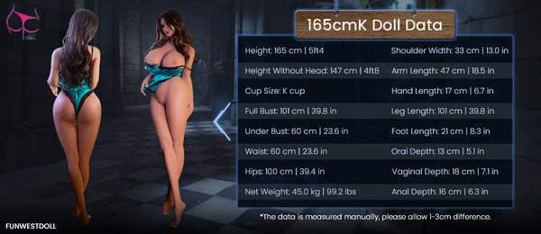 FunWest Doll Body data measure weight