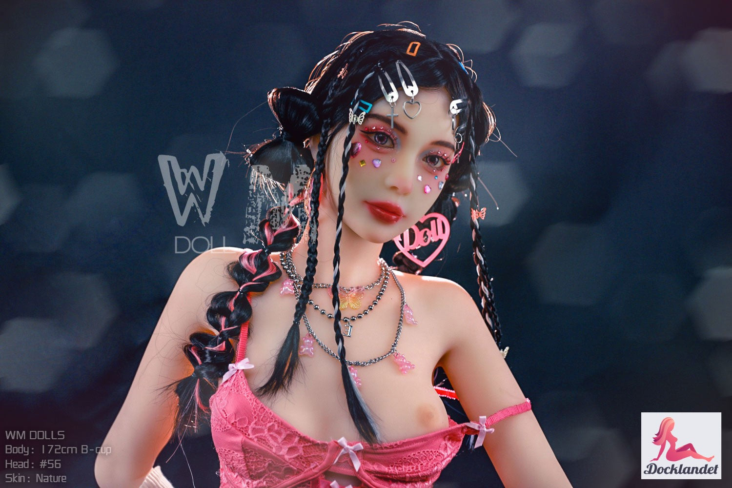 WM-Doll 172 cm B-cup with head #56. Sex doll with nature skin color and special make up.